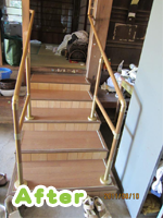 玄関階段設置後2 玄関階段設置後2