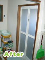 浴室ドア改修後1 浴室ドア改修後1