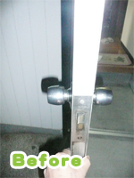 ドアレバー改修前 ドアレバー改修前